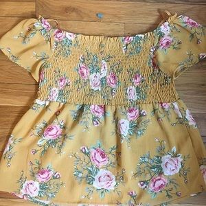 Floral Off the Shoulder Top